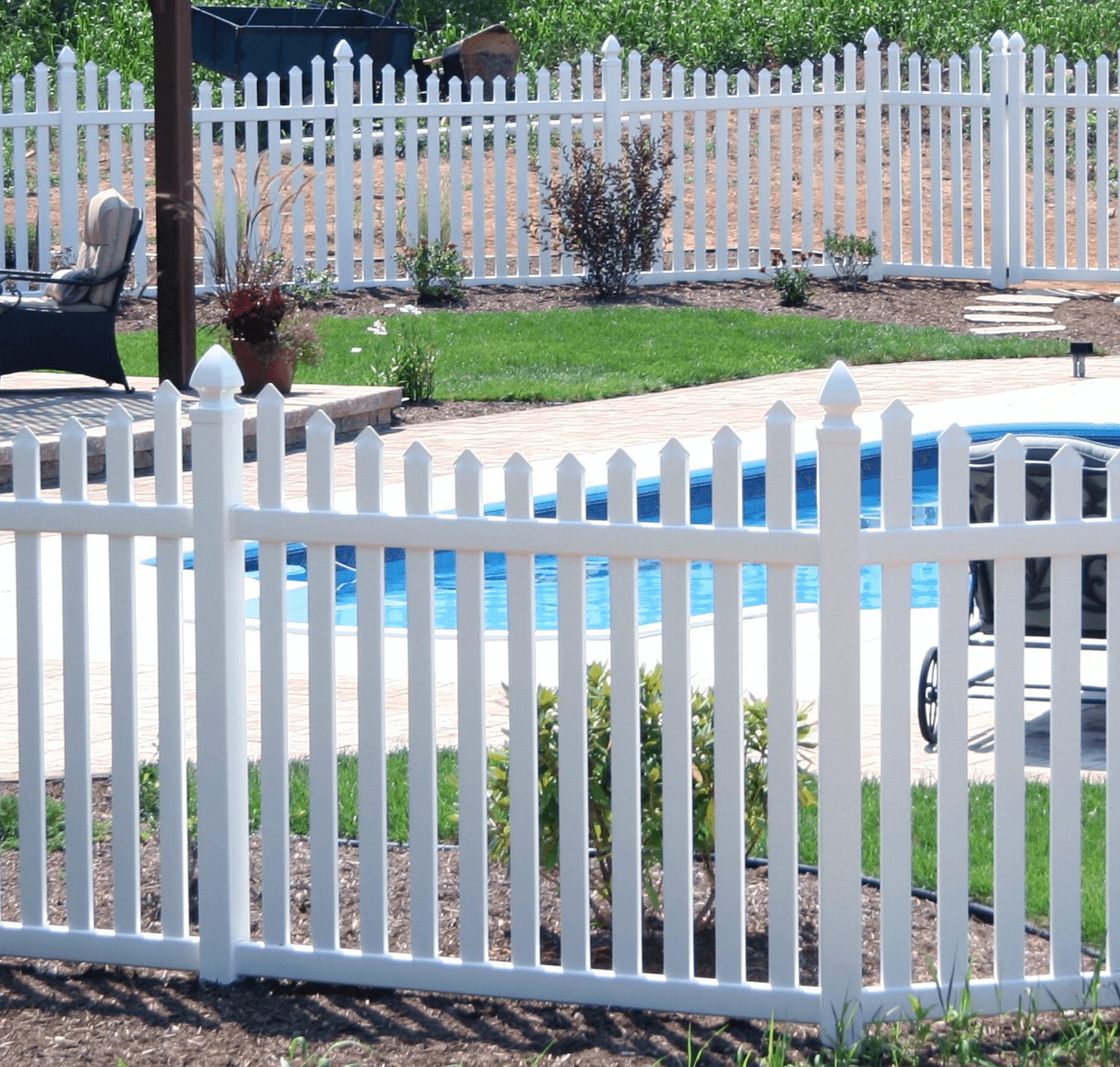 Classic Vinyl Picket Fence Superior Plastic Products