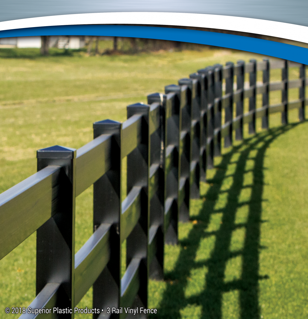 Low Maintenance 3 Rail Vinyl Fence Superior Plastic Products