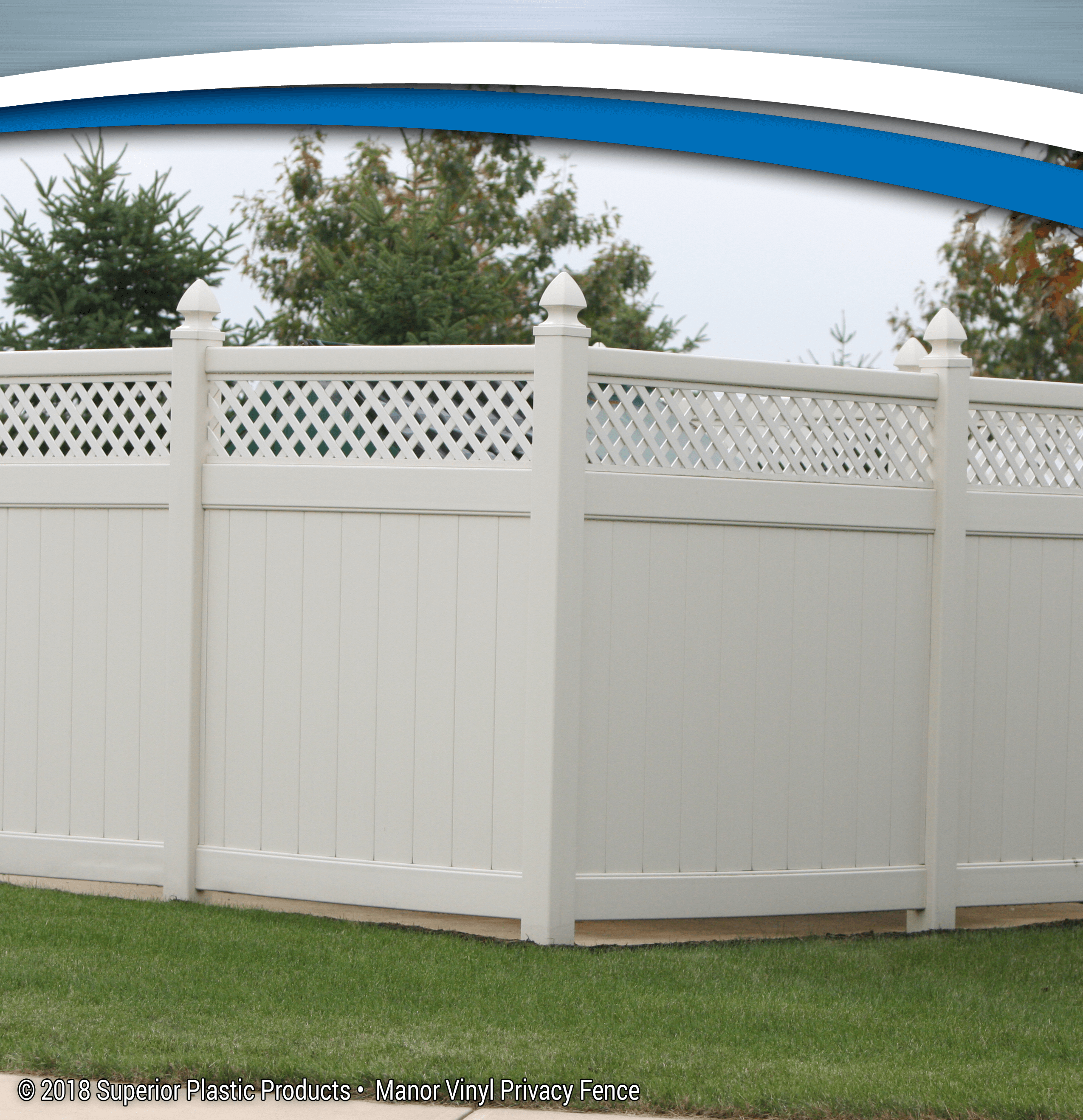 Manor Vinyl Privacy Fence Superior Plastic Products 0700